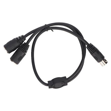 6-Pin DIN Hane till 2 Hona Uttag Splitterkabel Multifunktionell 6-Pin DIN Förlängningskabel 0,5 m