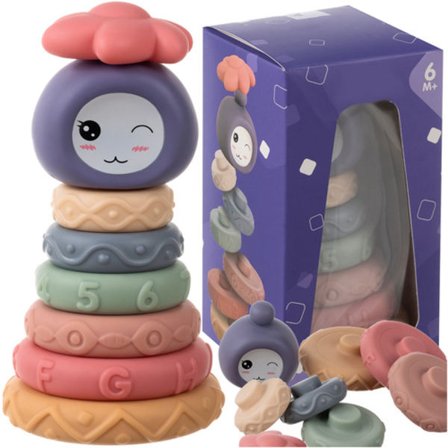 Sensoriska klossar 8-pack - Mjuka byggklossar