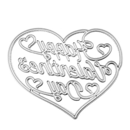 Hjerte Glad Valentinsdag Metal Skærestencils Scrapbooking DIY Album