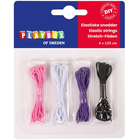 Playbox Fil élastique pour bijoux 4 pièces
