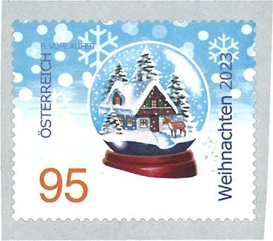 Østrig - Snekugle - Postfrisk rullefrimærke