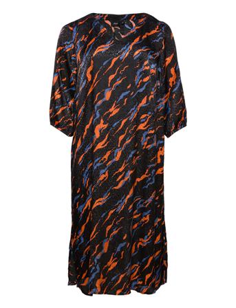 Mirvana, 3/4, Blk Dress Dresses Cocktail Dresses Monivärinen/Kuvioitu Zizzi