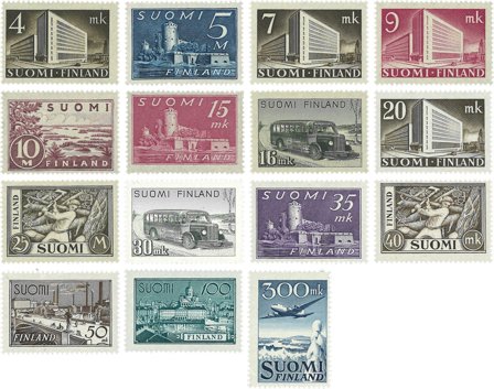 Finland - Model 1930 erindringsmærker - Postfrisk