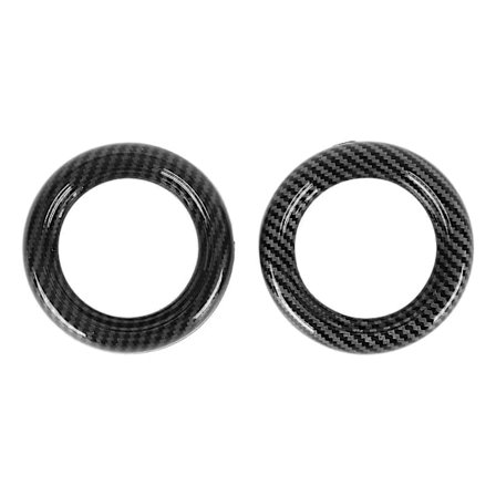 2 STK Bil Indvendig Dørhåndtag Trim Carbon Mønster Komfortabel Berøring Glat Overflade Udskiftning Til Cooper R54 R56