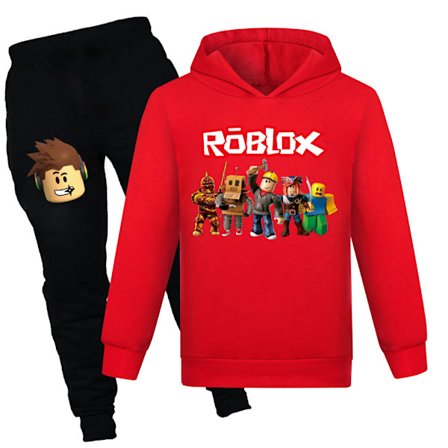 Roblox Gensere og Bukser Sett for Barn og Tenåringer 7-14 År Joggedress Gensersett Gaver