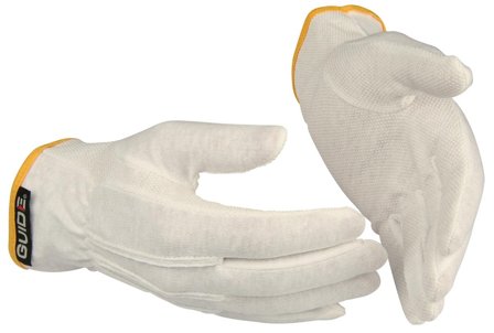 Guide Gloves 549 Hanske bomull, tynn, PVC 10, Klær