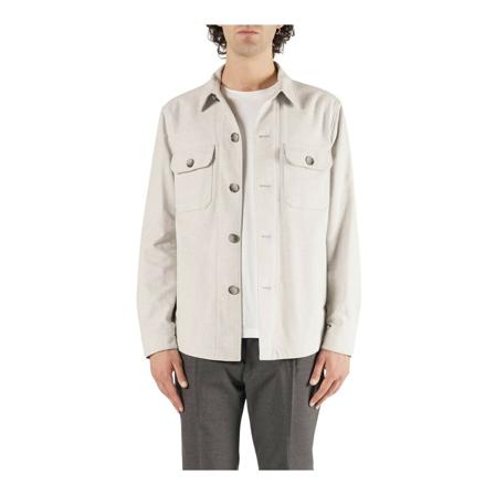 Hugo Boss, Light Jackets Szary, Mężczyzna, Rozmiar: L