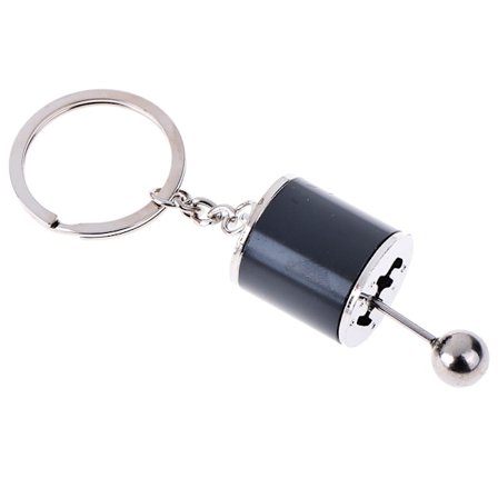 1 st bilnyckelring Gear Knop Free Shift Gear Box Metal Gear Stick