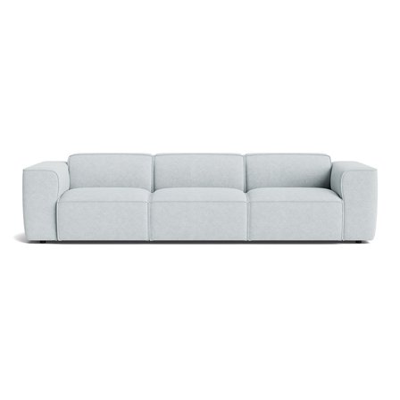 Aura XL 3 personers sofa - Aragon Krystal Blå - 303x100x73 - Sofa, 3 personers sofa
