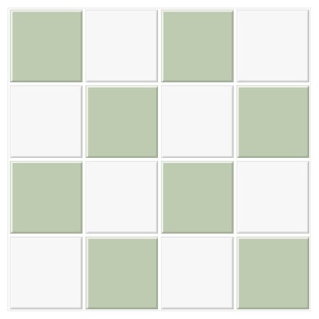 Grønn hvit blinkende kjøkken anti-fouling og vanntett dekorati