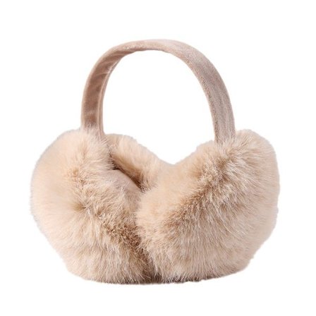 Varme ørevarmere i imiteret mink til vinter, sammenklappelige frostsikre ørevarmere, høreværn, søde plysørevarmere