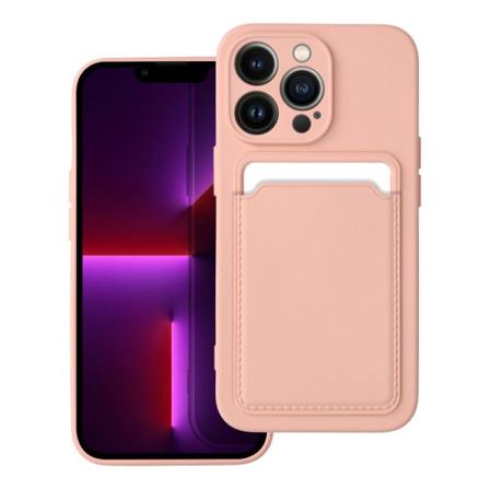 Iphone 13 Pro Skal Forcell Korthållare Mjukplast Rosa