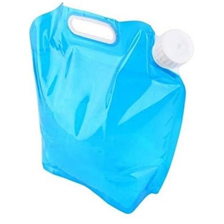 Sammenklappelig vandbeholder 10L bærbar spand sæt med 2 blå til vandreture camping rejser BBQ nød vandreservoir