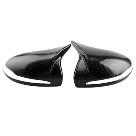 För B C E S Glc Klass W205 W213 W253 Kolfiber Abs Horned Style Sidospegelkåpa