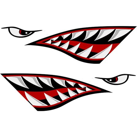 Heijastavat Haihampaat Tarrat Grafiikka Tarra Kalastusvene Kanooti Auto Kuorma-auto Kajakki Tarrat Tarvikkeet