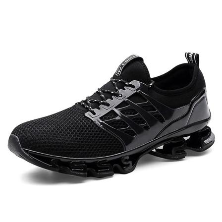 Sport Löparskor För Herr Mesh Andningsbara Trail Löpare Mode Sneakers K06 Black EU 42