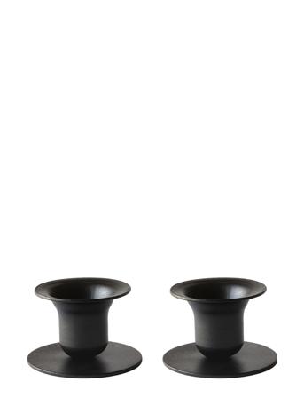 The Bell Candlestick - 2 Pack Home Decoration Candlesticks & Tealight Holders Candlesticks Svart Kunstindustrien