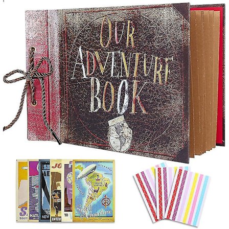 Vores Eventyr Bog Scrapbog Fotoalbum Diy Memory Scrapbog Hard Cover