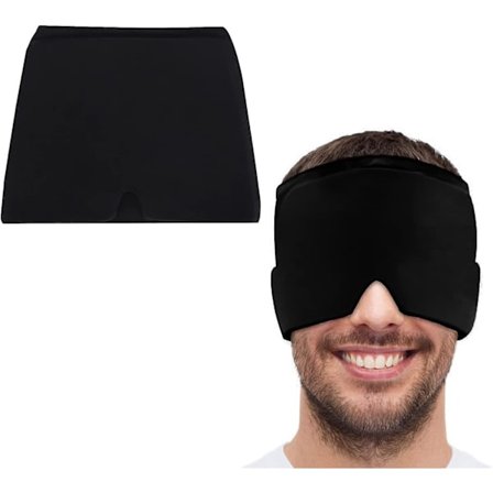 1 kpl Viileä Geeli-Kylmäkääre, Laajennettava Elastinen Kylmänaamio, Kuuma- ja Kylmäkompressio Naamio