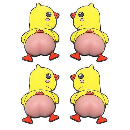 4 stk. Bil Ande Numse Klistermærker