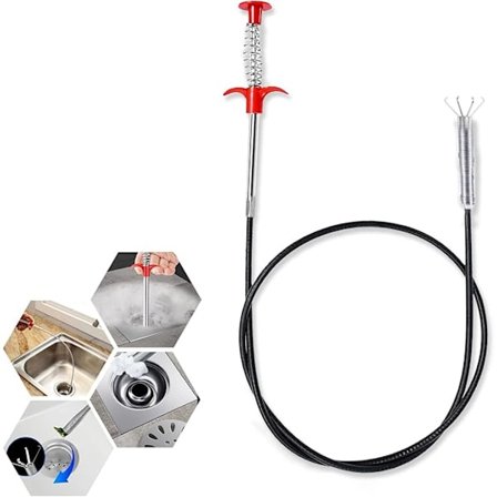 160 cm Vaskrens Afløbsrenser Gribeklo Fjeder Afløb Hårfjerningsværktøj til Vask, Fleksibel og Kraftig Afløbsåbner, Badeværelse