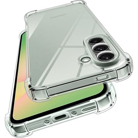 2025 Seneste Model Aldrig Gulnende Klart Cover til Samsung Galaxy A56 5G med Stødsikre Beskyttende Hjørner, Militær Standard, Stødsikker