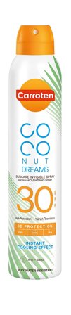 Carroten Coconut Dreams Suncare Dry Mist Spray SPF 30 200 ml, Skincare, Solpleje, Solcreme
