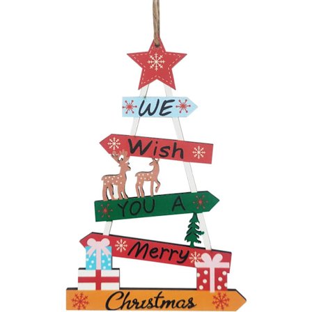 Tre jul plakett skilt dør hengende dekor