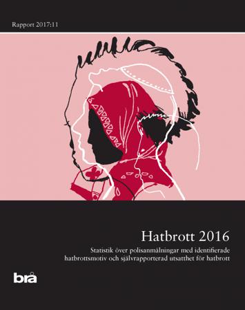 Hatbrott 2016 : statistik över polisanmälningar med identifierade hatbrottsmotiv och självrapporterad utsatthet för hatbrott - Bok - Häfte