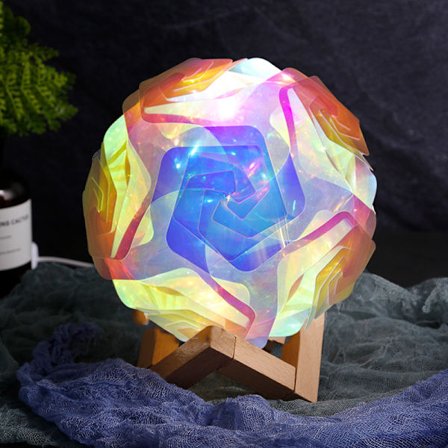 LED-yölamppu kuulamppu USB-yövalo lasten makuuhuoneen koristeellinen lämmin pöytälamppu