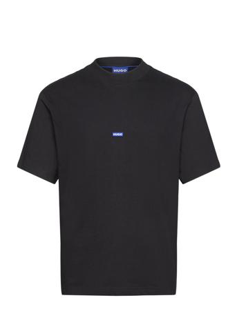 Nieros Tops T-Kortærmet Skjorte Black HUGO BLUE