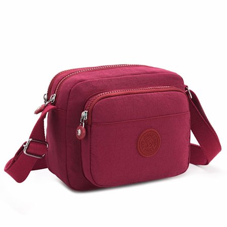 Crossbody-veske for kvinner med flere lommer, liten skuldertaske for jenter, telefonveske, vanntett med justerbar stropp for reiser, shopping, 