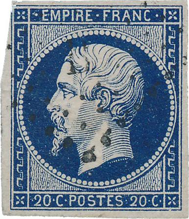 Frankrig 1854 - YT 14ab - Stemplet