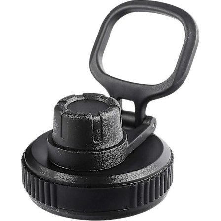 Tutelokk for brede sportsvannflasker, perfekt lokk for brede flasker, erstatningslokk svart 1 stk