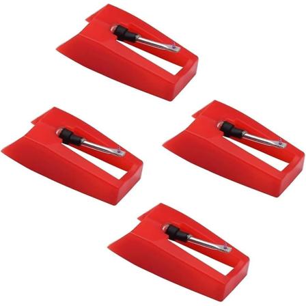 4 stk. pladespiller nål pladespiller nåle pladespiller stift udskiftning pladespiller til vinyl pladespiller