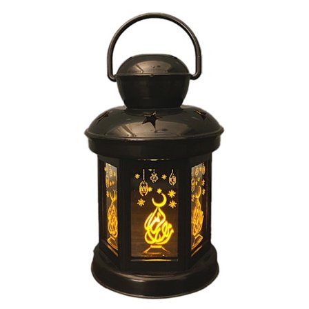 Ramadan LED Lanterne Lys EID Mubarak Ornament Lampe Eid Ramadan Hjem Fest Dekoration