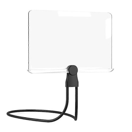 Forstørrelsesglass Justerbar Nakke Forstørrelsesglass Firkantet Avtakbar Håndholdt Bokside Leseforstørrer