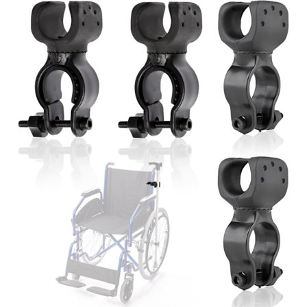 [PLEE] 4 st Kryckhållare, Käpphållare, Rullstolstillbehör för 2,2 till 3 cm Rör, Tillbehör för Rullstol