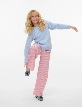 Vero Moda Girl Vmdoffy Ls O-Neck Blouse Ga Noos Girl - Blue - 134/140