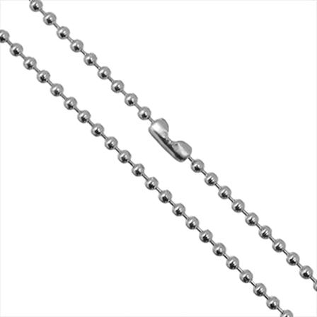 Kulkedjehalsband Av Rostfritt Kirurgiskt Stål, 2.5mm, 1st
