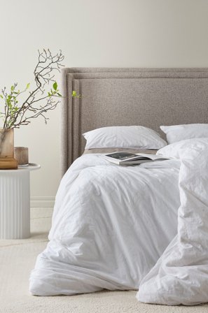 Jotex - Sengesett Enkeltseng Bialy/bezowy - BRYONA - Kjøp Enkeltseng hos Jotex