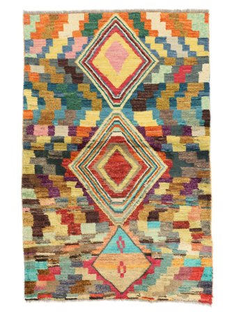 Piccolo Moroccan Berber - Afghanistan 90X139 Lana, Tappeto