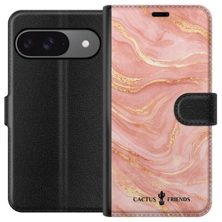 Yhteensopiva Lompakkokotelo Google Google Pixel 9 Cactus and Friends – RoseGoldFlow