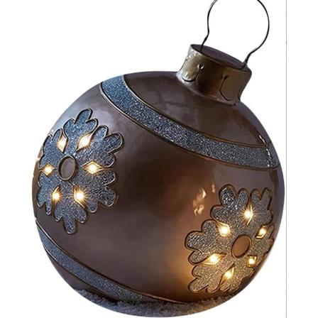 Juldekorationsballonger (guld, Snöflingor)