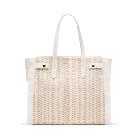 Manila Grace, handbag Wit, Dames, Maat:ONE Size