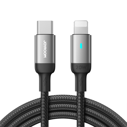 Joyroom Extraordinary Series A10 Lightning / USB-C PD 20W-kabel 1,2 m - svart