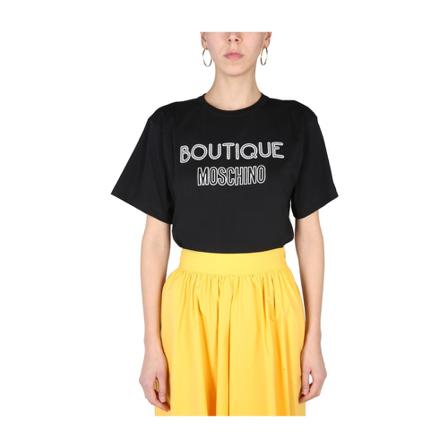 Boutique Moschino - T-shirts - Svart - Dam - Storlek: M, Dam, Storlek: M