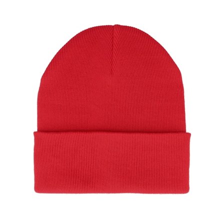 Beechfield - Rood cuff Beanie - Organic Cotton Classic Red Cuff @ Hatstore
