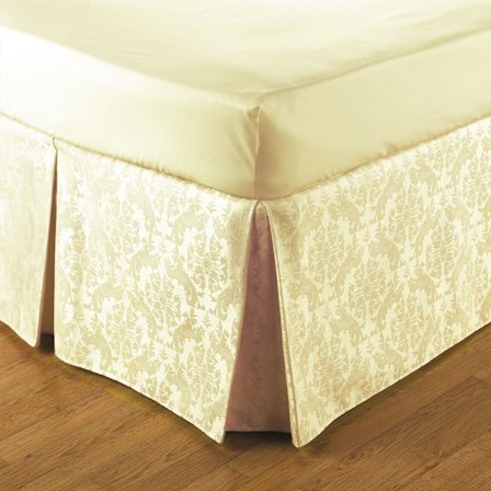 Belledorm Easy Fit Damask Platform Valance Dubbel Kräm