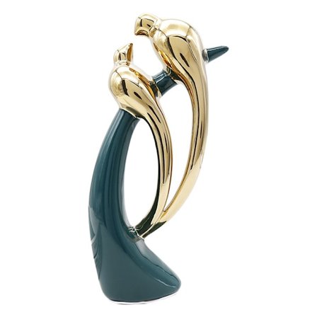 formano Moderne skulptur af et fuglepar i keramik, højde 27 cm